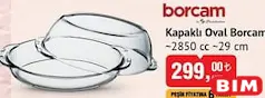 PAŞABAHÇE KAPAKLI OVAL BORCAM